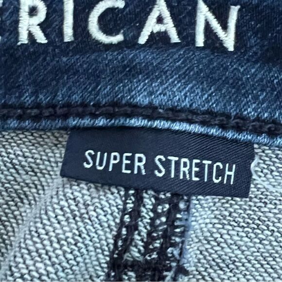 American Eagle women’s size 2, mid rise, dark wash, straight leg, denim jeans - Picture 7 of 9